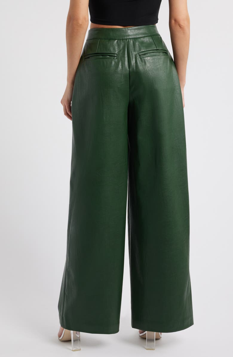 Mistress Rocks Wide Leg Faux Leather Pants, Alternate, color, 