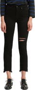 Levi's® Ripped High Rise Straight Leg Crop Raw Hem Jeans