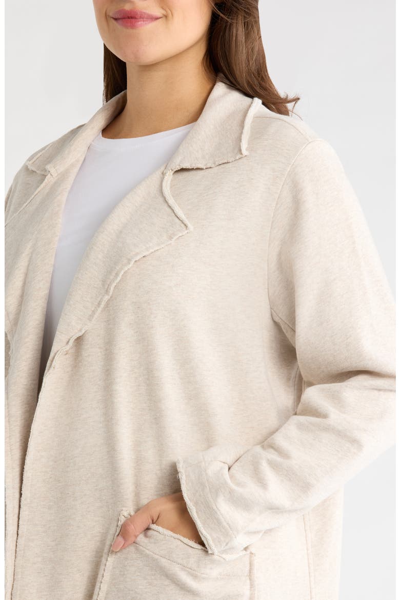 Daily Cotton French Terry Jacket, Alternate, color, OATMEAL