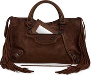 Balenciaga Medium Le City Suede Satchel
