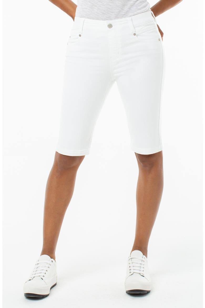 Gia Glider Cruiser Denim Shorts, Alternate, color, BRIGHT WHITE
