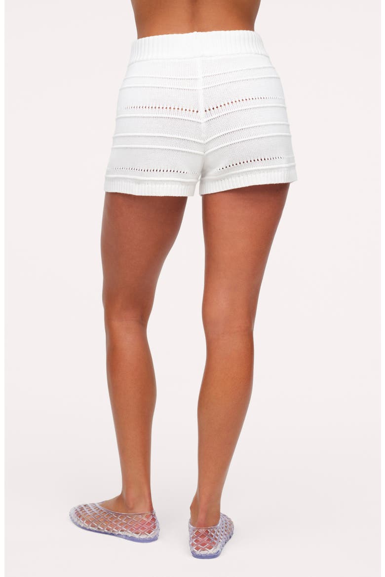 Marine Knit Shorts, Alternate, color, WHITE