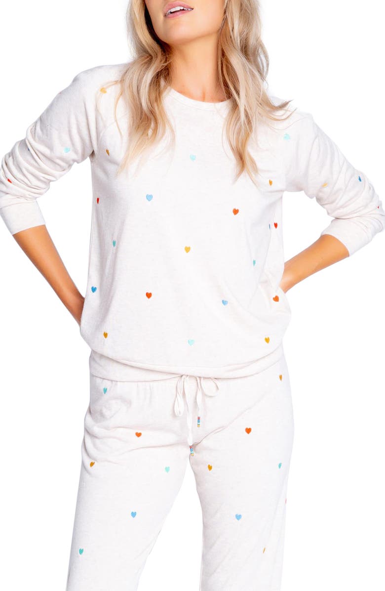 PJ Salvage Retro Raglan Sleeve Top, Main, color, 