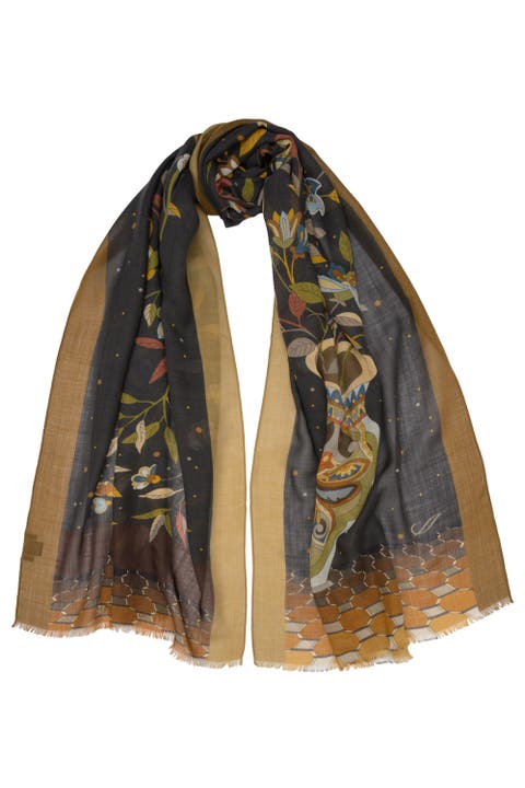 Vaso Fiorito - Wool Silk Scarf