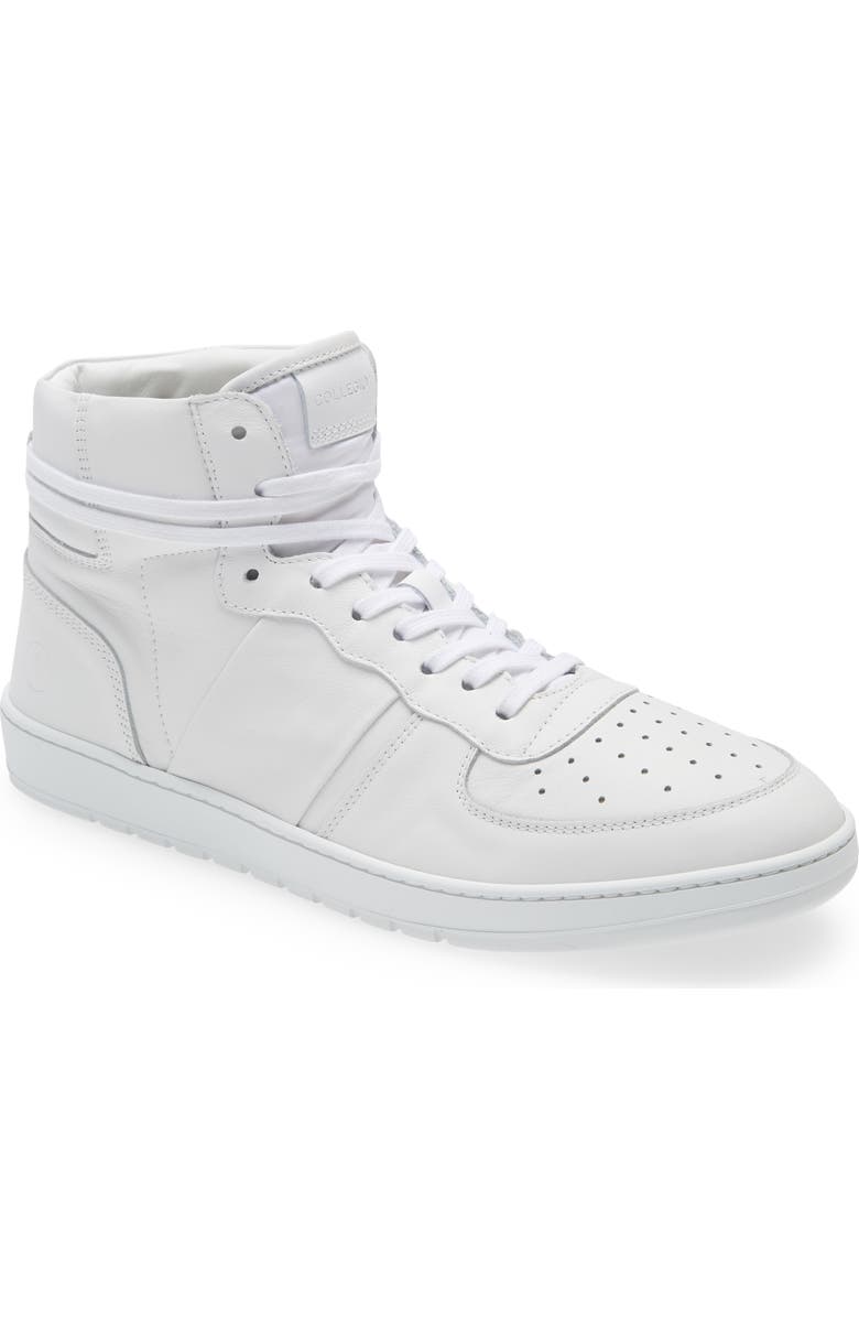 Collegium Pillar Destroyer High Top Sneaker, Main, color, Bianco