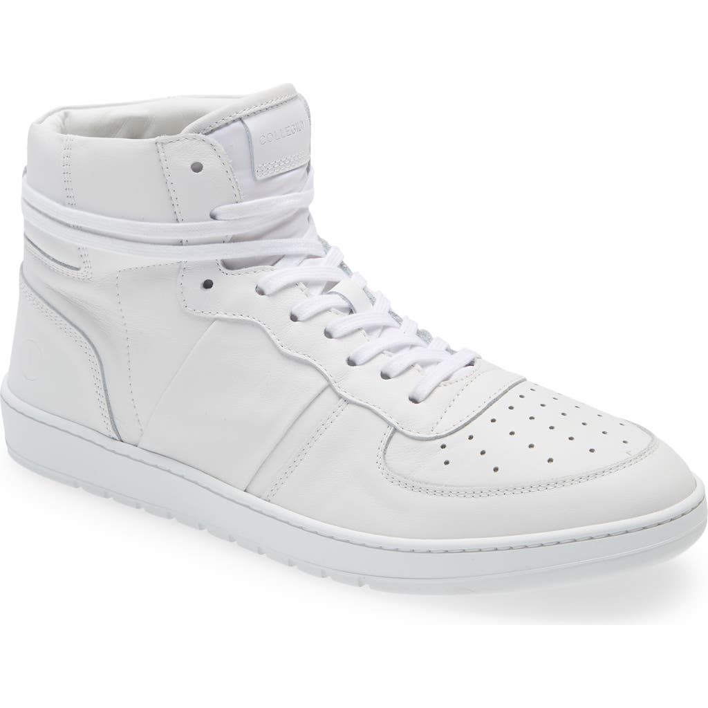 Collegium Pillar Destroyer High Top Sneaker In White