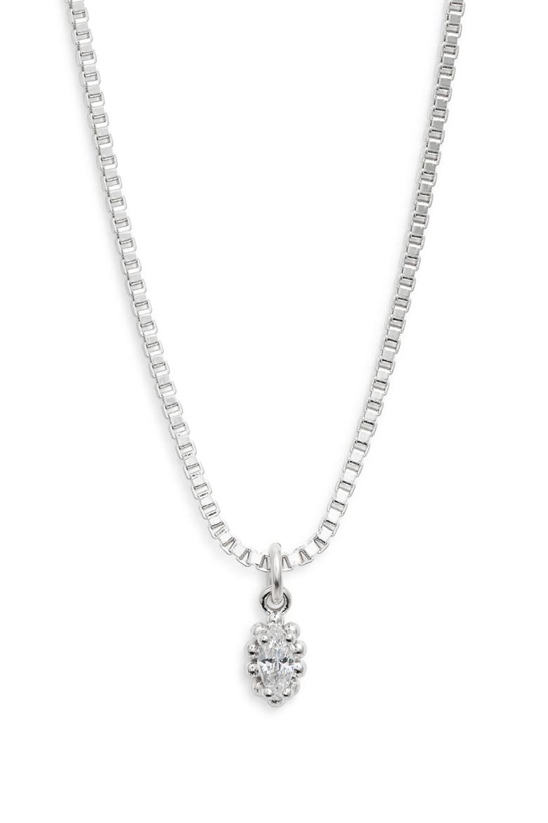 Shu Deity Pendant Necklace, Main, color, SILVER