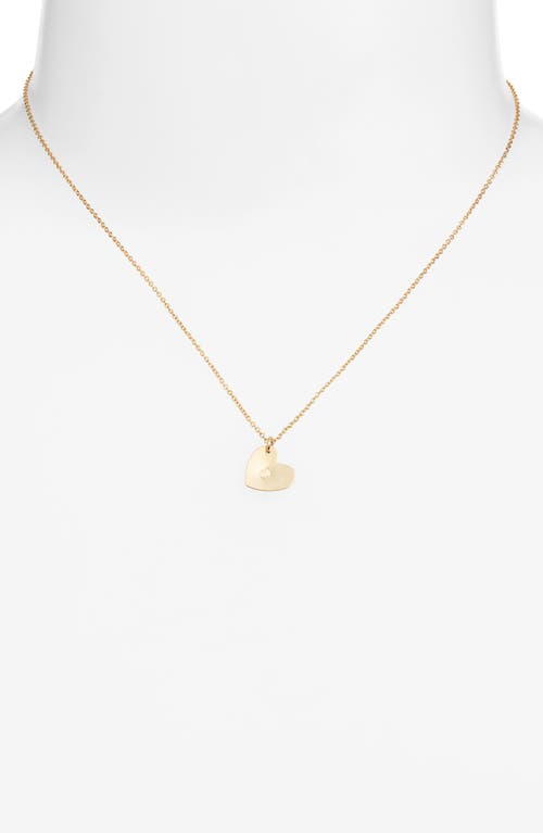 Set & Stones Sophia Initial Heart Pendant Necklace In Gold/d