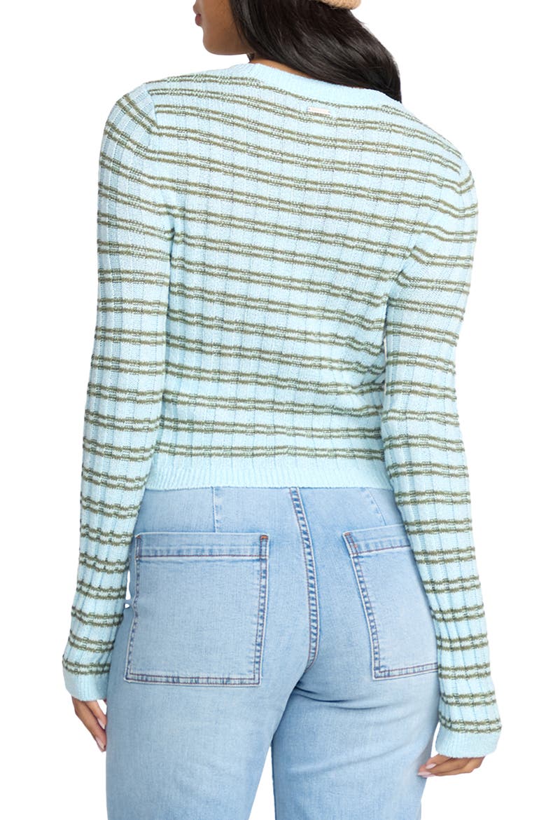 Clare Rib Crop Sweater, Alternate, color, MISTY BLUE