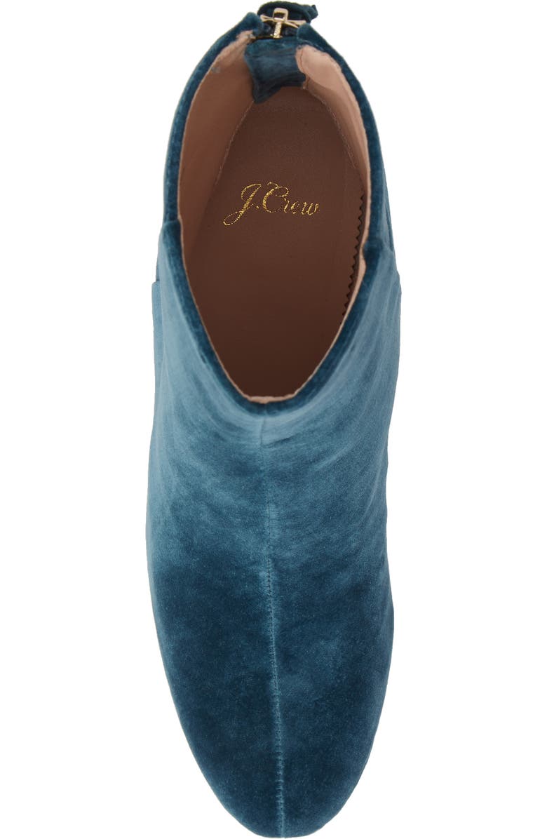 J.Crew Sadie Velvet Ankle Bootie, Alternate, color,