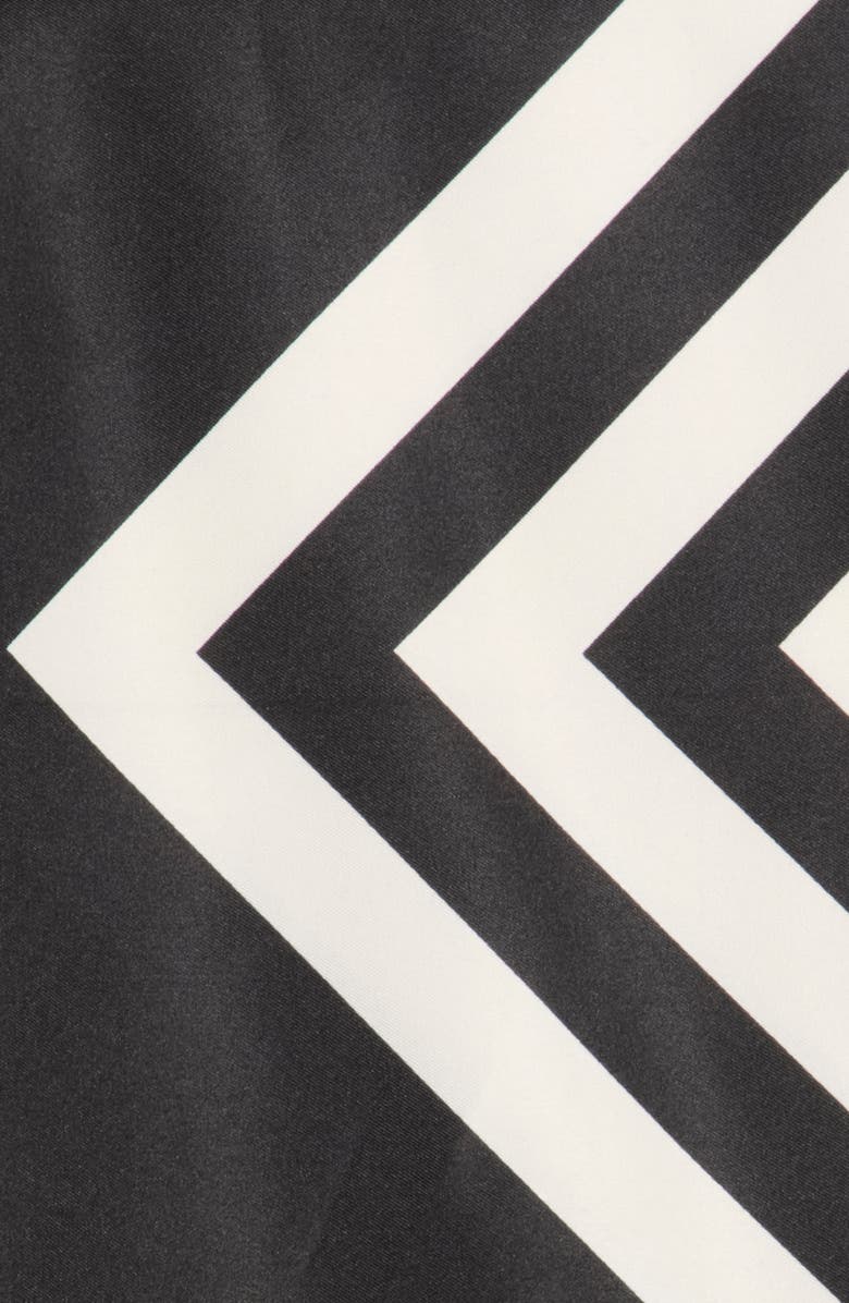 BCBG Diamond Geometric Square Scarf, Alternate, color, Black