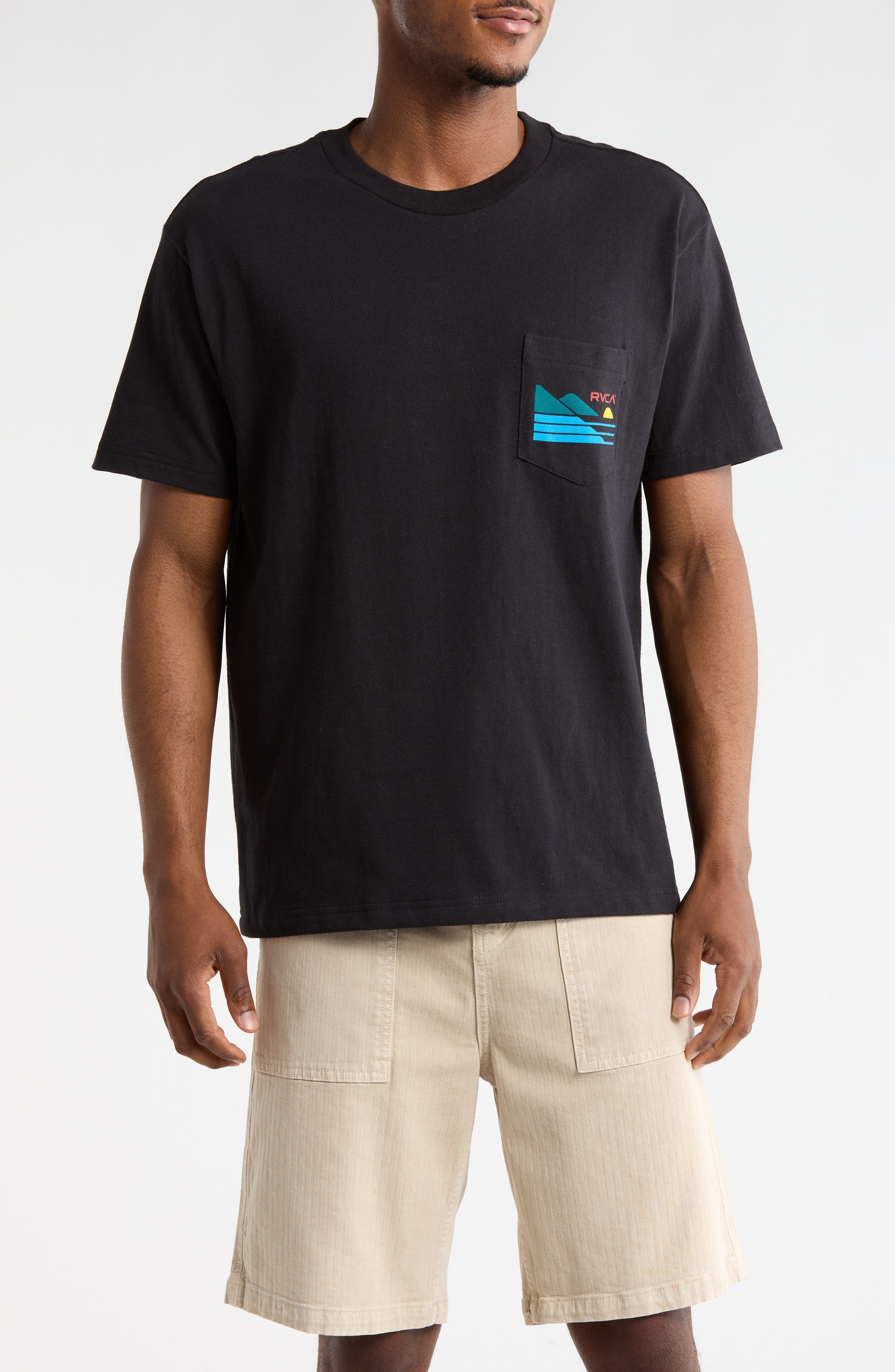 RVCA Cliff Sets Pocket Graphic T-Shirt