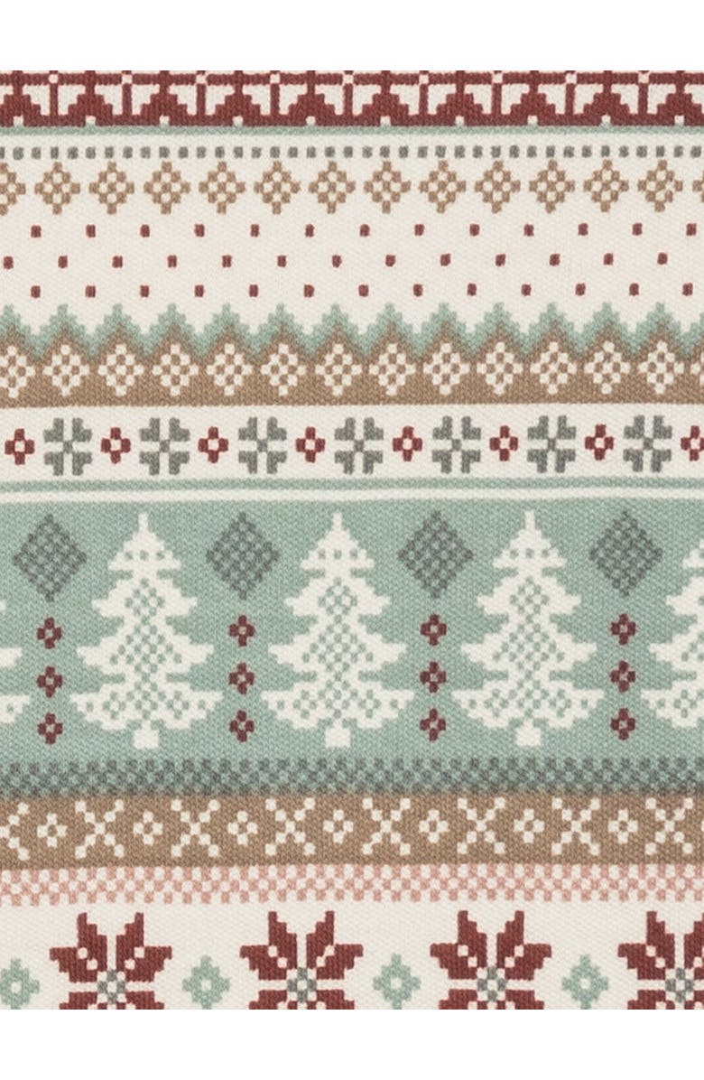 Colored Organics Organic Holiday Peyton Zipper Sleeper, Alternate, color, Fairisle