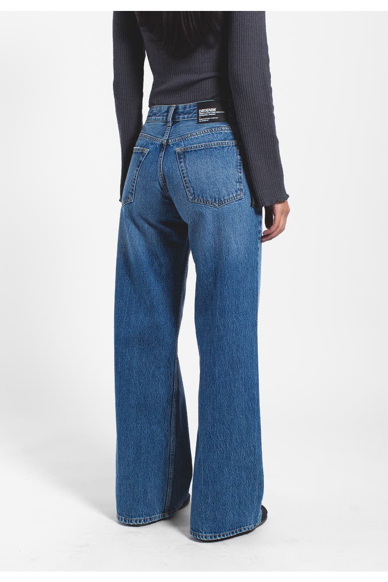 Rhue Low Wide Jeans, Alternate, color, Stream Mid Used
