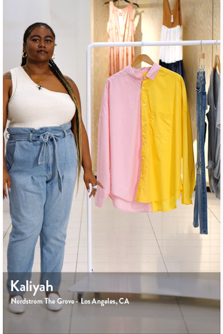 Henrietta Two-Tone Cotton Button-Up Shirt video