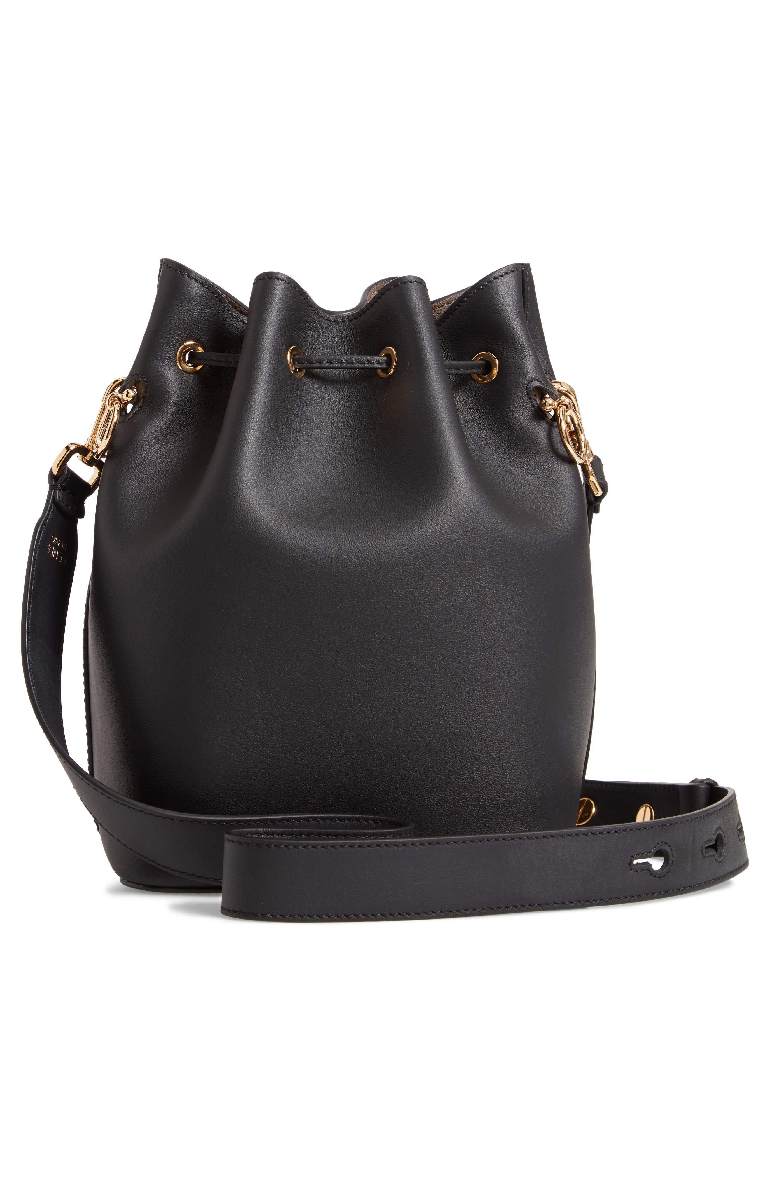 Fendi Mon Tresor Logo Bucket Bag, Alternate, color, 
