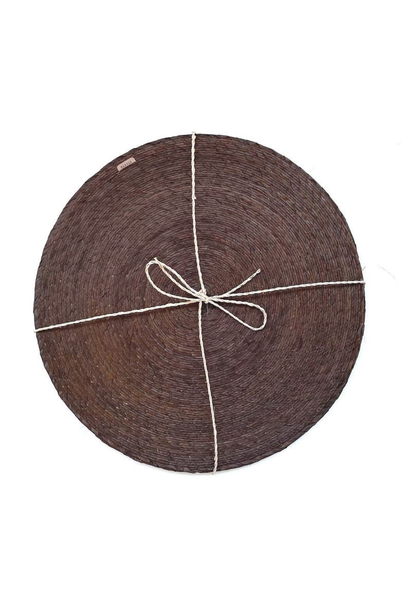 Palm Placemat Set of 4, Alternate, color, Cafe
