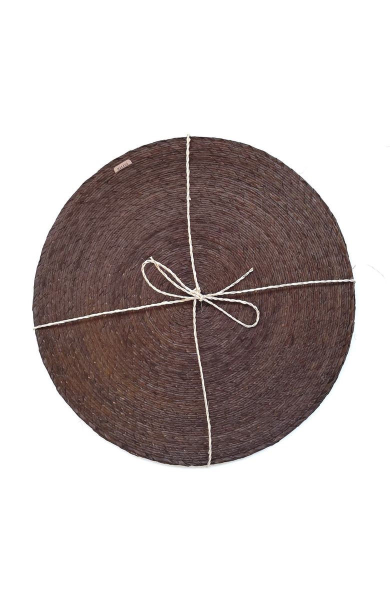 Coppermill Kitchen Palm Placemat Set of 4, Alternate, color, Cafe