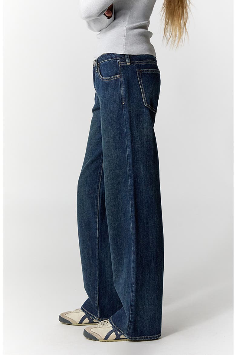 Zoe Low Rise Girlfriend Jeans, Alternate, color, DARK INDIGO