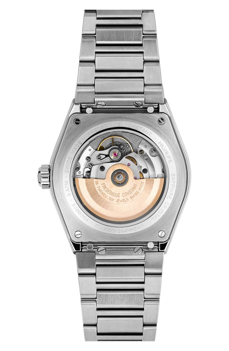 FREDERIQUE CONSTANT Highlife Automatic COSC Interchangeable Strap Watch, 41mm, Alternate, color, Silver-Tone