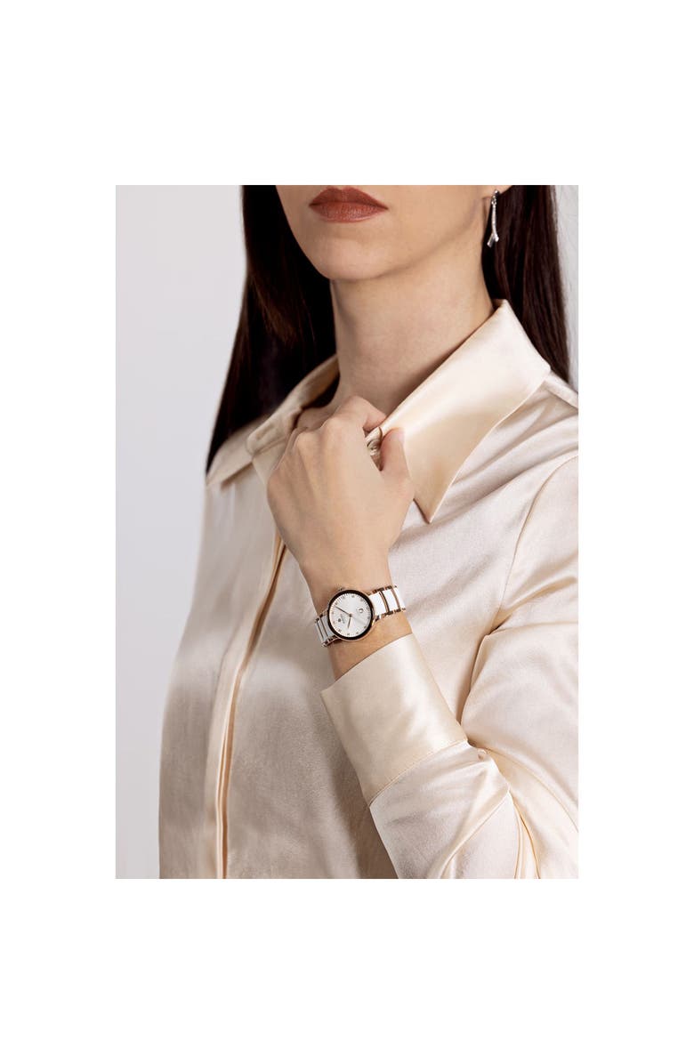 RADO Centrix Automatic Diamond Bracelet Watch, 30.5mm, Alternate, color, White