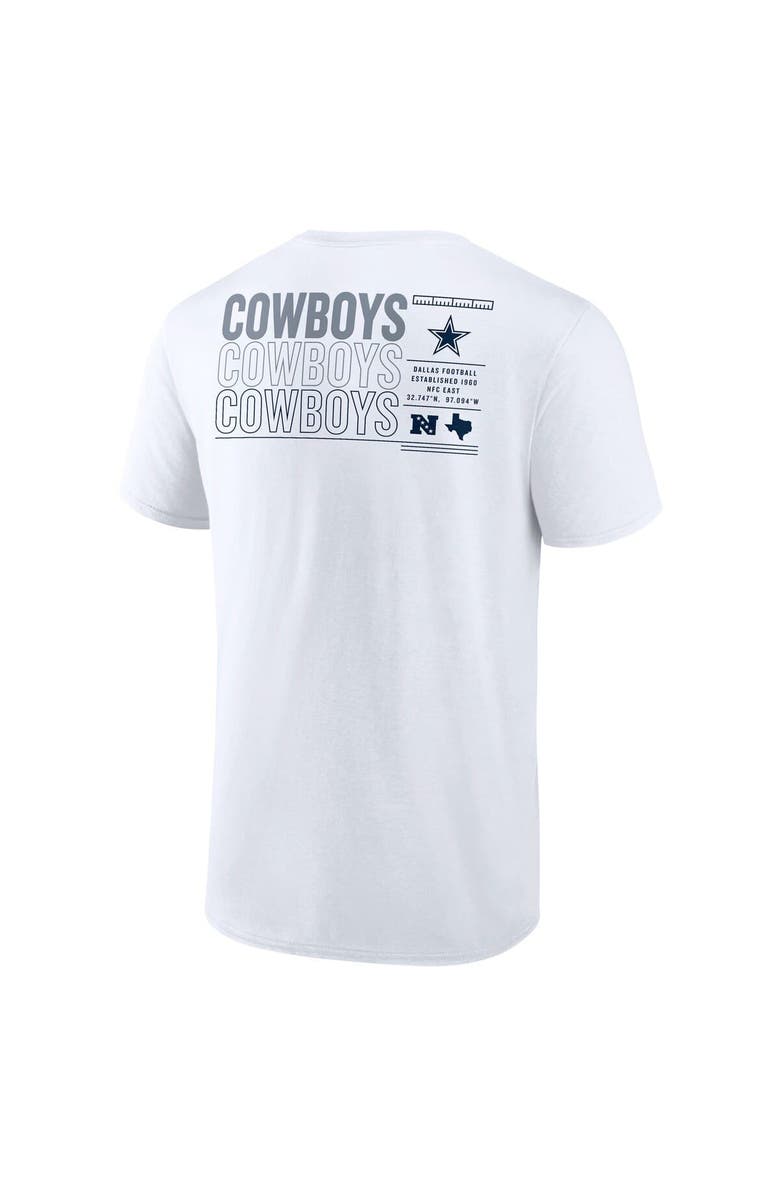 FANATICS Men's Fanatics White Dallas Cowboys Repeat Stats T-Shirt, Alternate, color, 