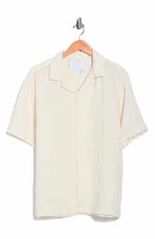 Stripe Cotton Short Sleeve Shirt