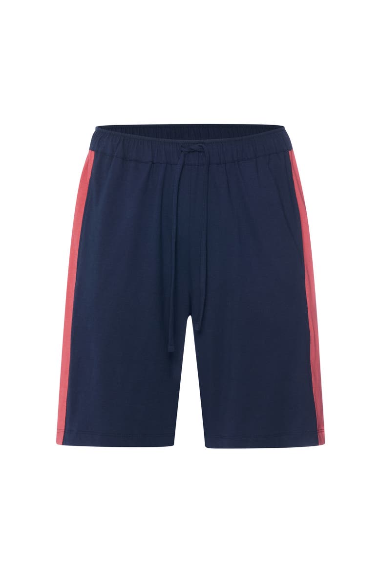 Night And Day Cotton Drawstring Shorts, Main, color, Deep Navy/Garnet Rose