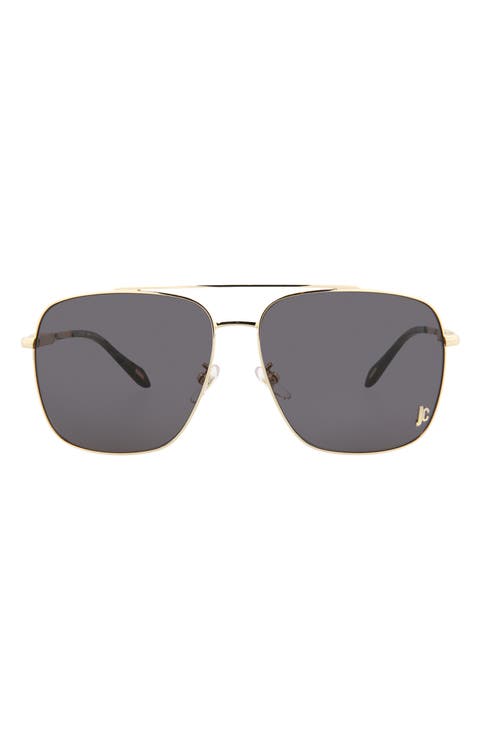 61mm Aviator Sunglasses