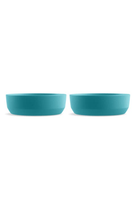 Three-Piece Large Bevel Bowls & Slip Mat Set