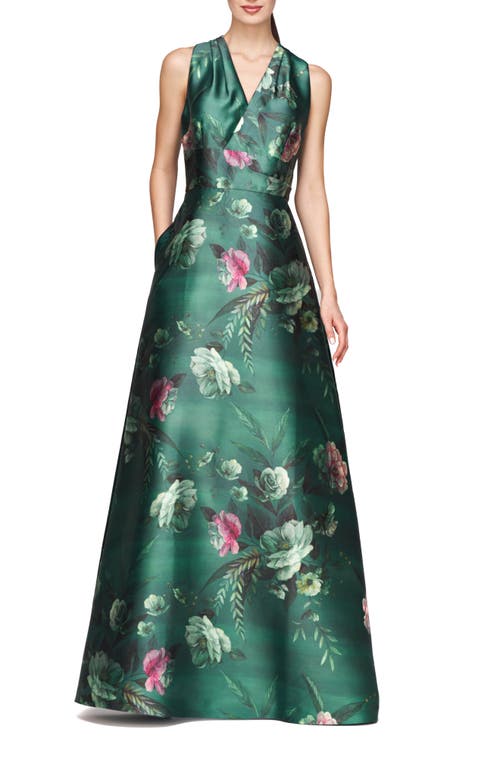 Kay Unger Rosalind Gown in Light Emerald 