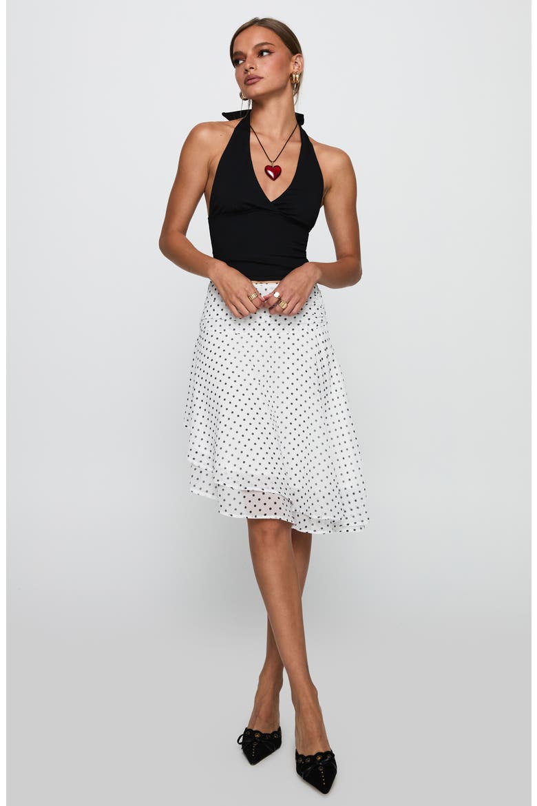 Layered Asymmetric Skirt, Alternate, color, WHITE / POLKA DOT
