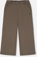 Deux par Deux Gabardine Elastic Waist Flare Pants