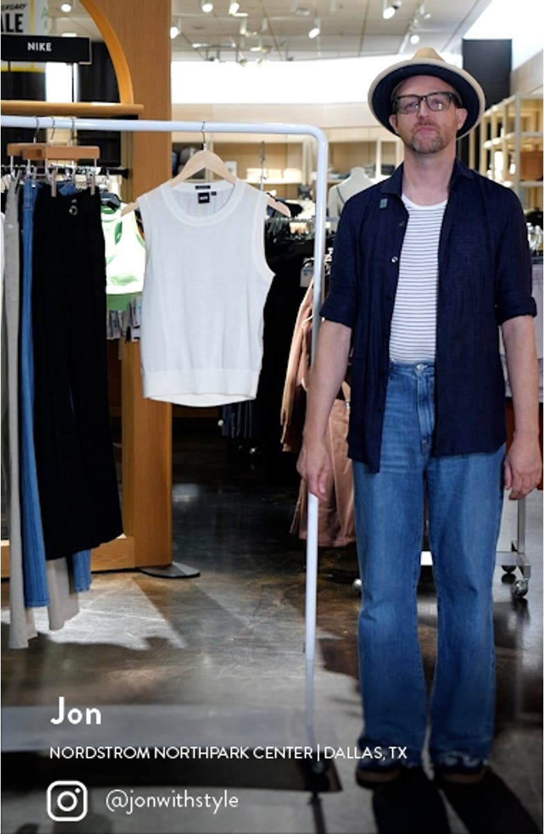 Flatina Mixed Media Sleeveless Sweater, sales video thumbnail