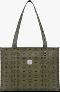 MCM Large Aren School Bag Tote in Visetos