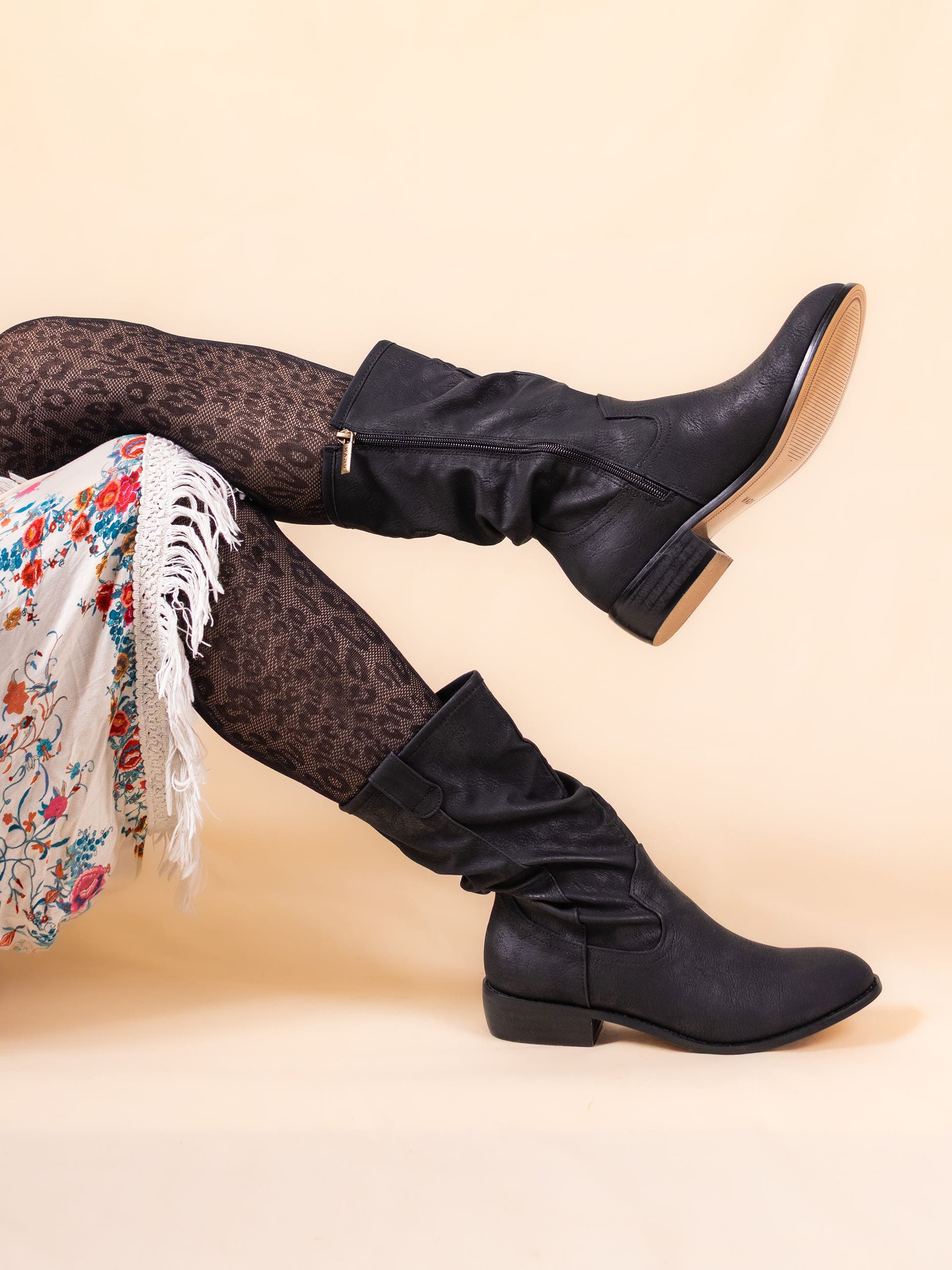 V.GAN LONDON Prune Mid Calf Boots, Alternate, color, Black