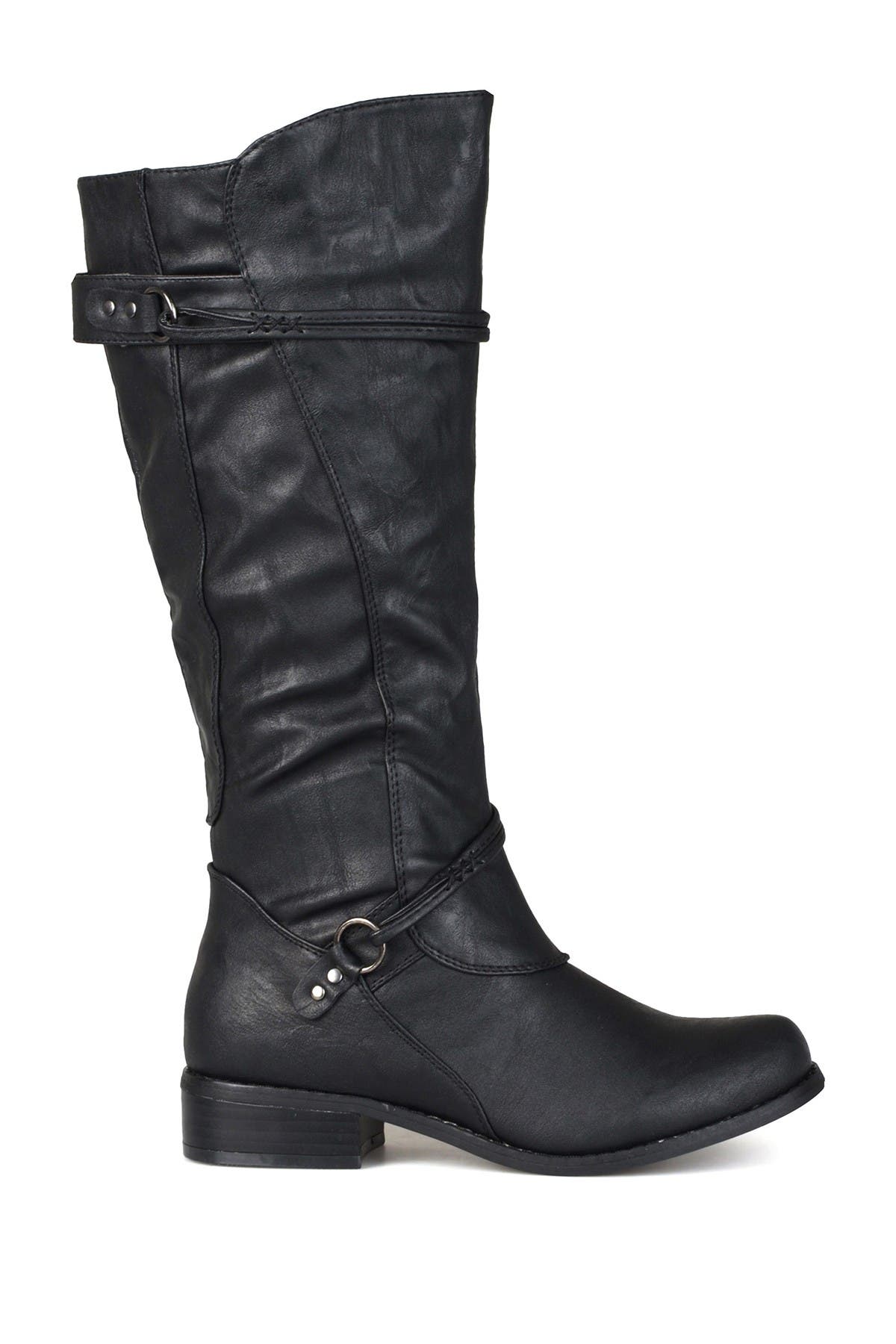 Journee Collection JOURNEE Harley Buckle Tall Boot, Alternate, color, 