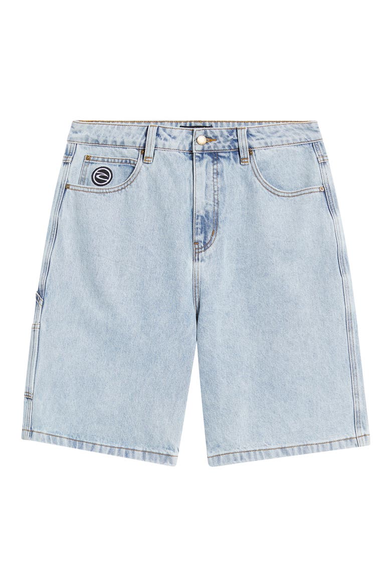 Nu Dose Denim Walking Shorts, Alternate, color, WASHED BLUE