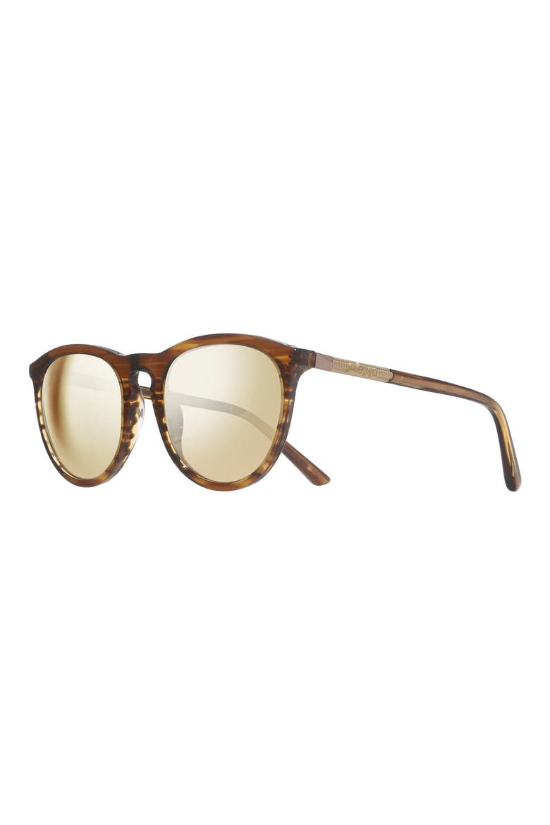 Sage 64mm Rectangular Sunglasses, Alternate, color, AMBER HORN