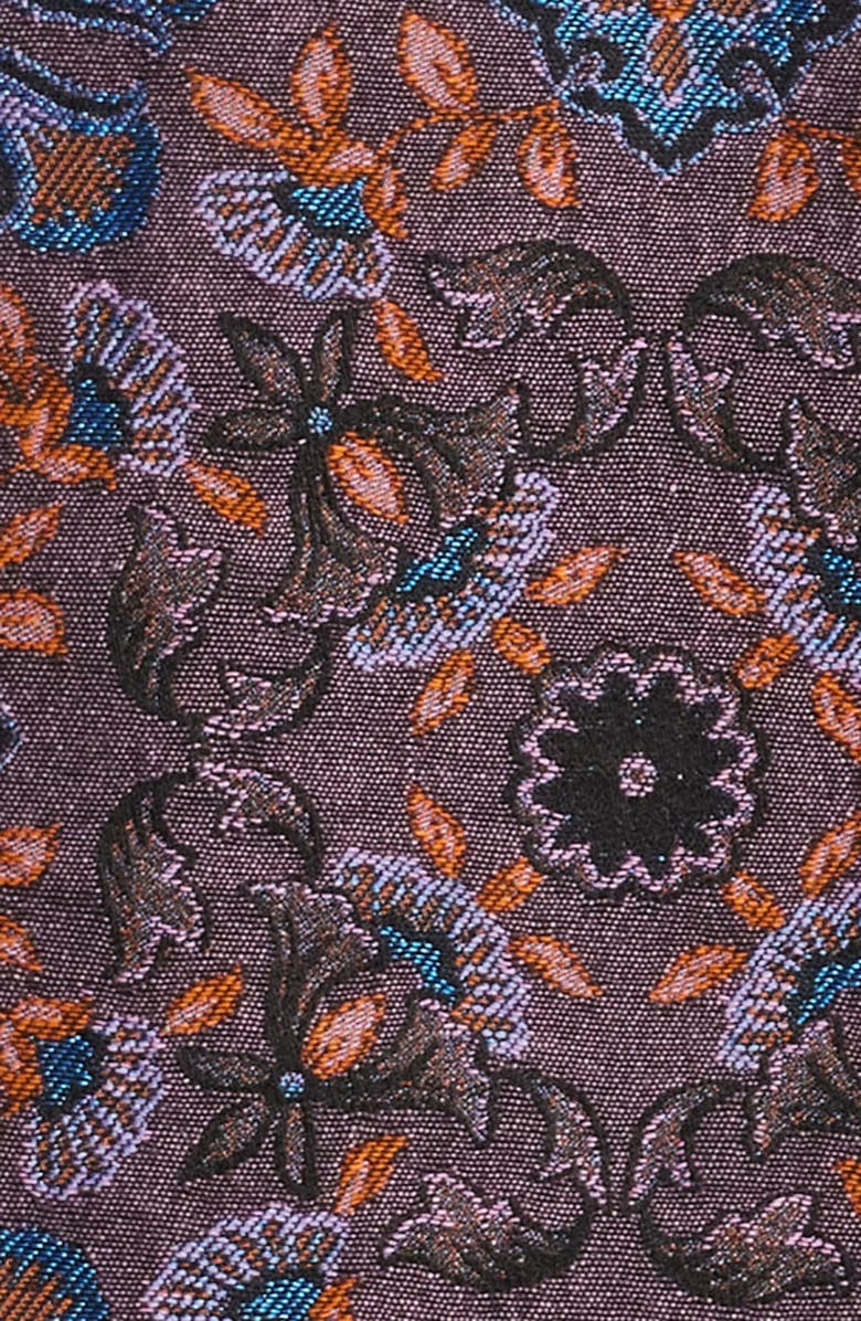 Corridor Qasim Floral Jacquard Zip Jacket, Alternate, color, Purple