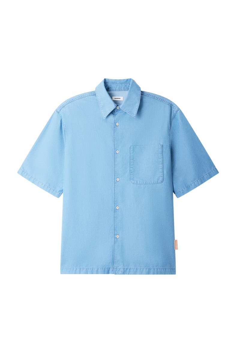 Loose-fit faded shirt, Alternate, color, Blue