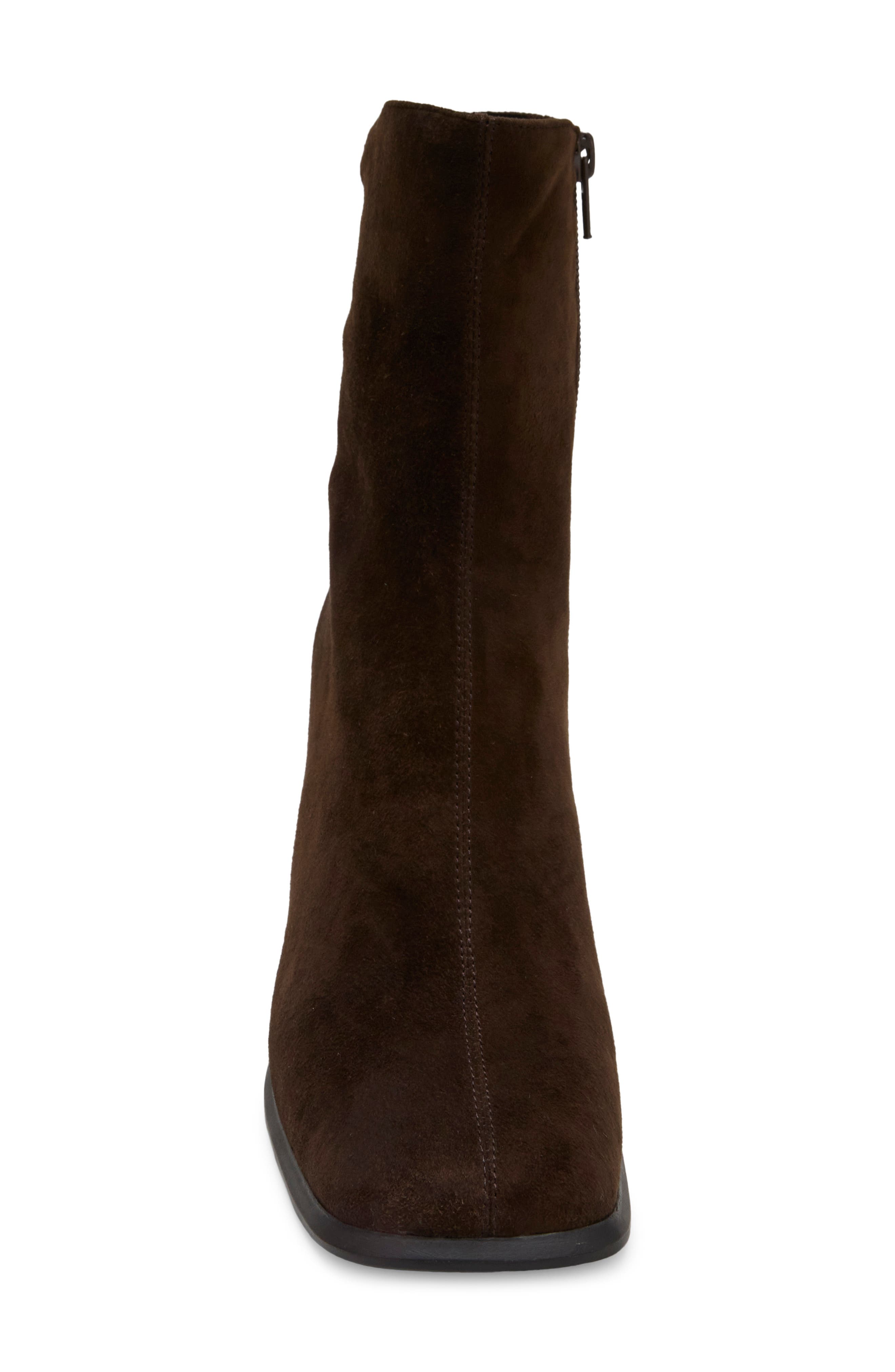 Theressa Block Heel Bootie, Alternate, color, BROWN SUEDE