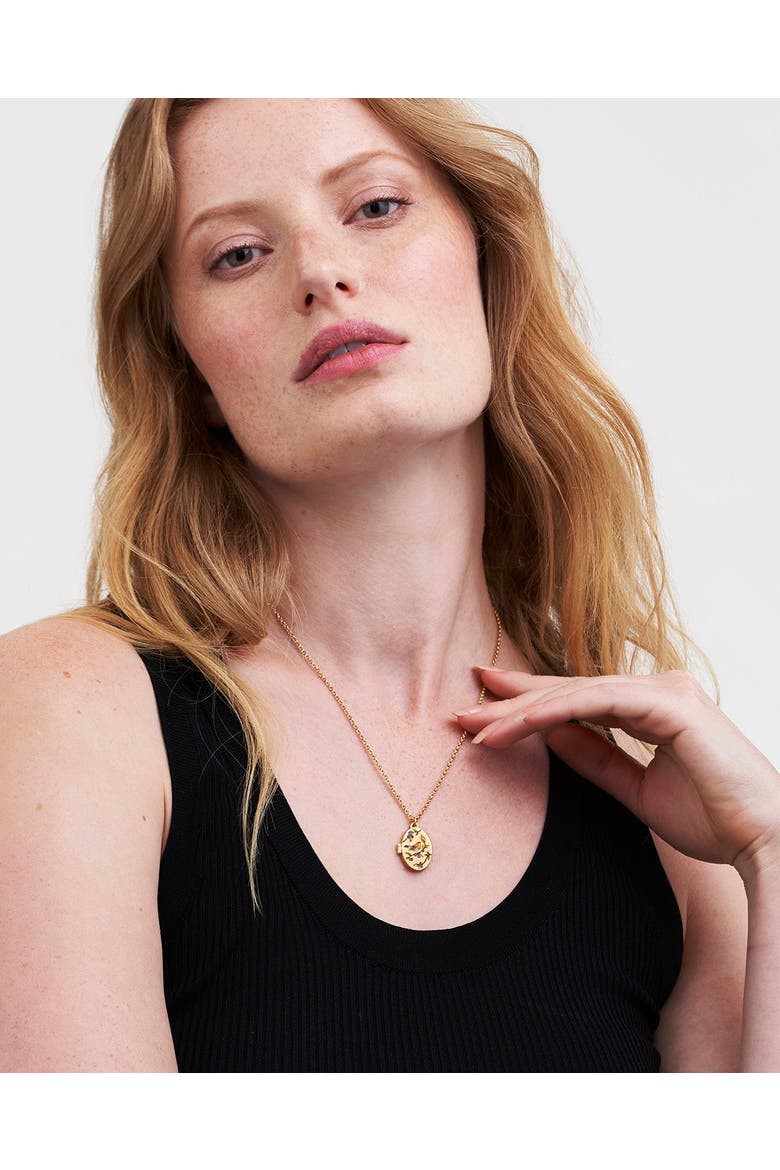 Robin & Blackberry Gold Locket Chain Necklace, Alternate, color, Gold
