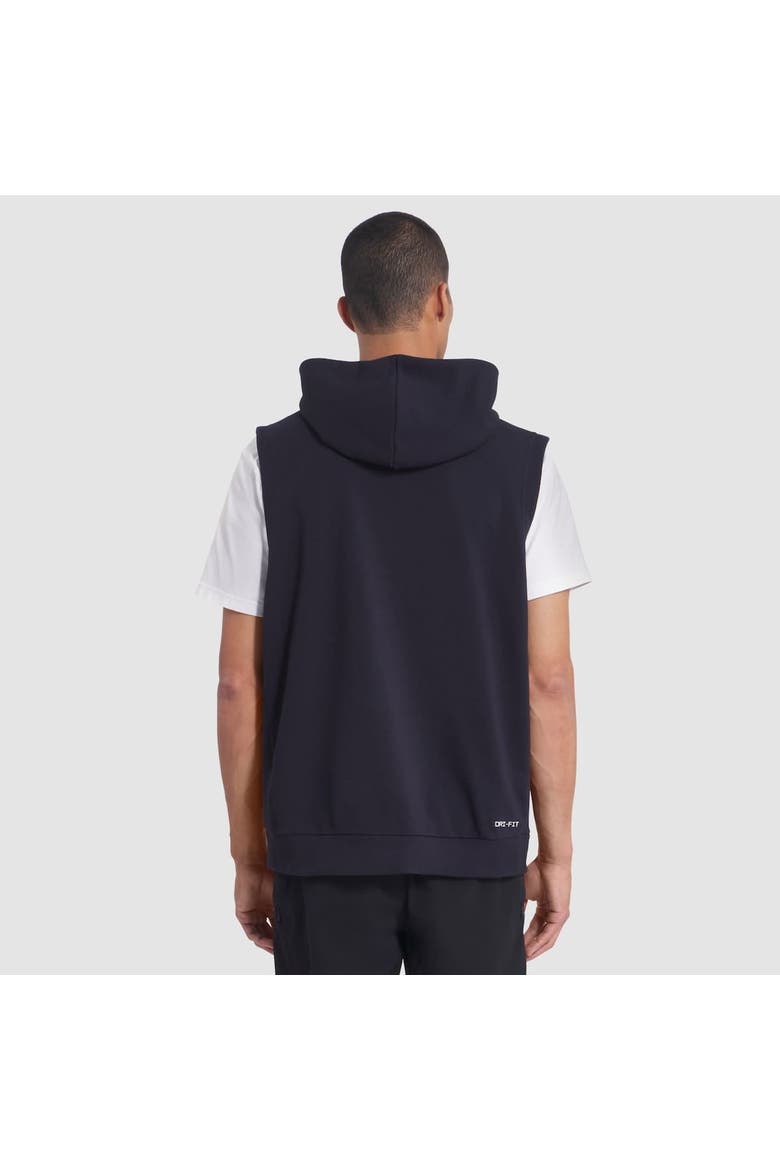 Men's Nike Midnight Blue Los Angeles Rams 2025 Rivalries Collection Standard Issue Sideline Dri-FIT Sleeveless Hoodie, Alternate, color, Dark Blue