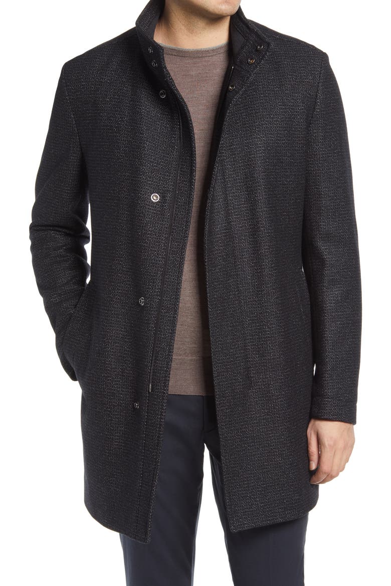 Nieven Men's Wool Blend Topcoat, Main, color, OPEN GREY
