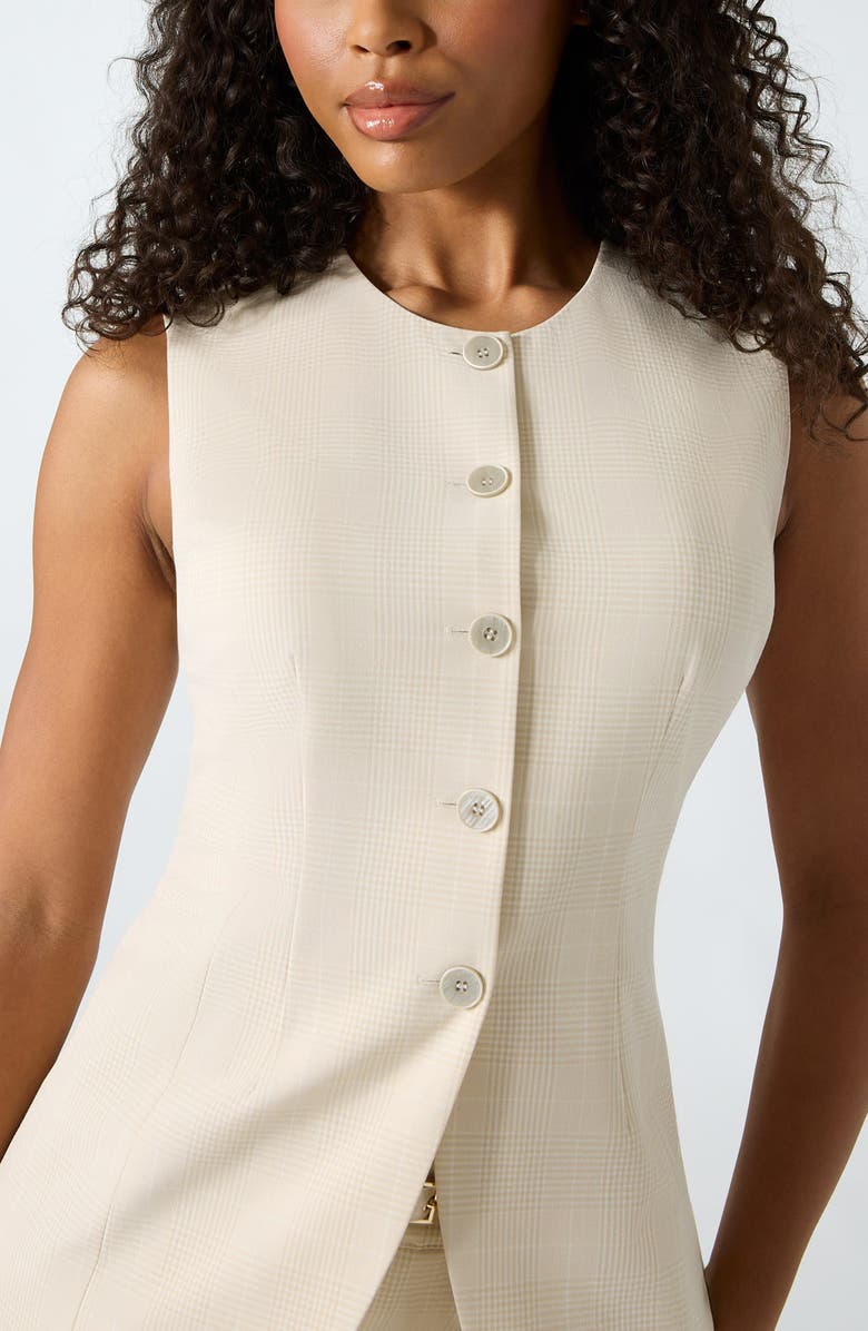 GUESS Camille Vest, Alternate, color, Warm Slate Plaid Multi