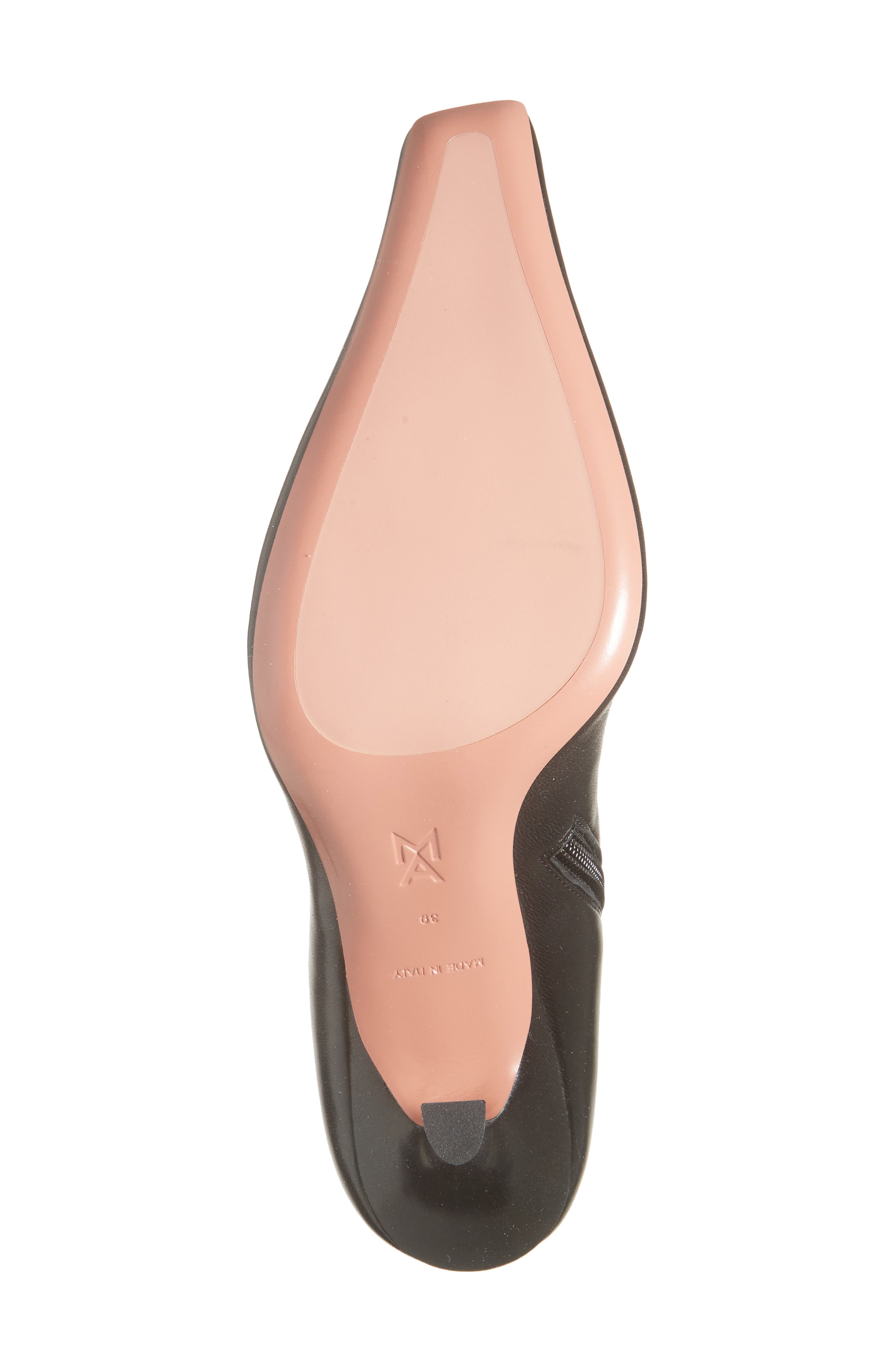 Amina Muaddi Jamie Stretch Bootie, Alternate, color, Stretch Nappa Black