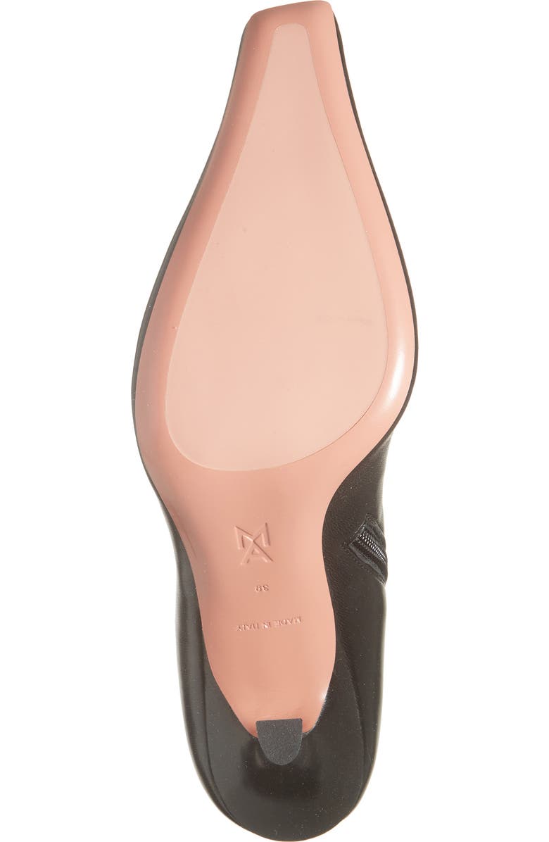 Amina Muaddi Jamie Stretch Bootie, Alternate, color, Stretch Nappa Black