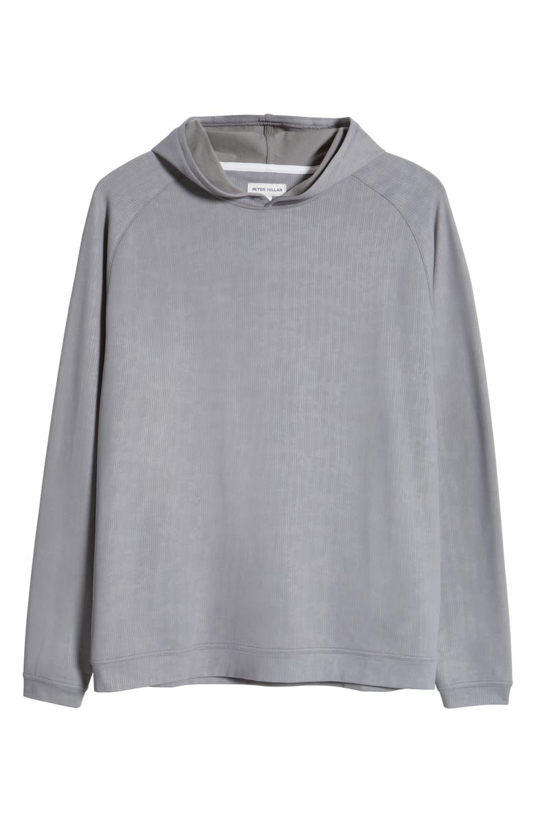 Peter Millar Pine Camo Performance Hoodie, Alternate, color, Oslo Grey