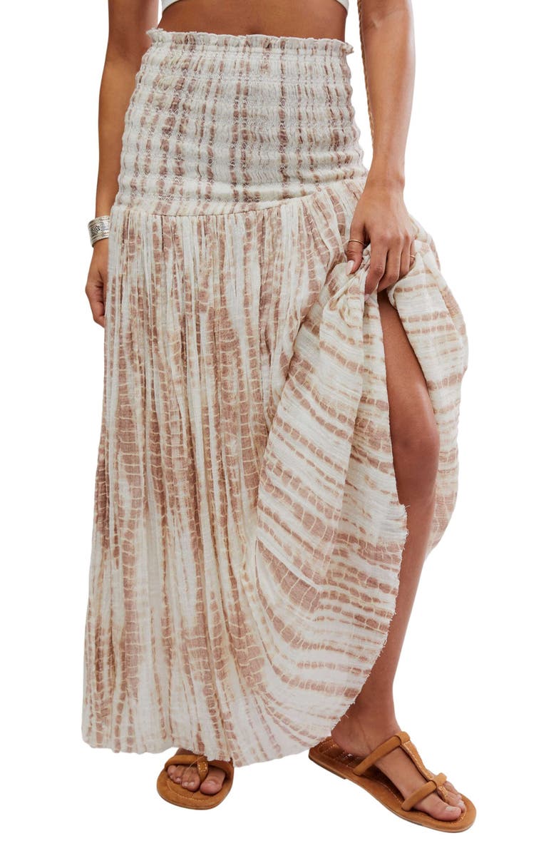 Free People Ravenna Tie Dye Gauze Maxi Skirt, Main, color, 